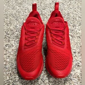 Nike Air Max 270 Bright Red Sneakers Size 9.5